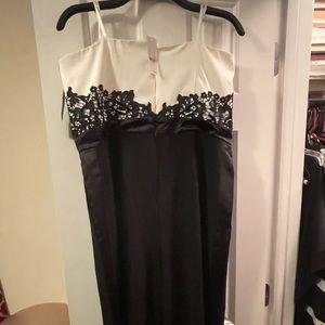 Strapless Black/white jumpsuit